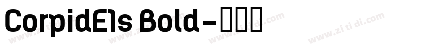 CorpidE1s Bold字体转换